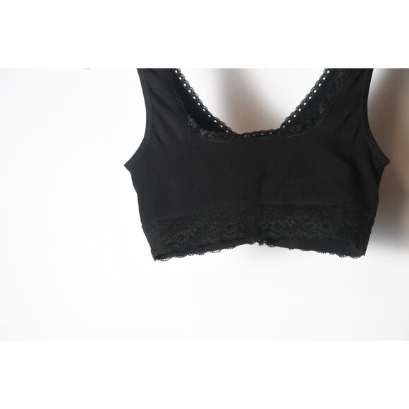 Coobie Lace Mesh Bra Pullover Black Lined Size M - Picture 6 of 9
